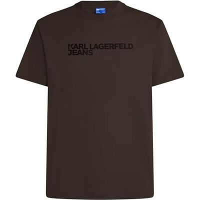 KARL LAGERFELD JEANS Herren Regular Short Sleeve Essential T-Shirt Chocolate Torte L KARL LAGERFELD JEANS Herren Regular Short Sleeve Essential T-Shirt Chocolate Torte L