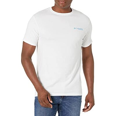 Columbia , Bekleidung, Grafik, T-Shirt für Herren, Weiß/Biber, Größe XL Columbia , Bekleidung, Grafik, T-Shirt für Herren, Weiß/Biber, Größe XL