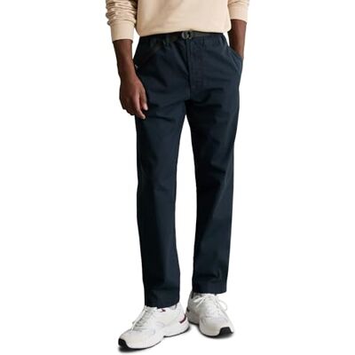 Marc O' Polo Marc OߴPolo Denim Herren Chinohose mit elastischem Bund Relaxed Fit, Blau (Navy Teal), L Marc O' Polo Marc OߴPolo Denim Herren Chinohose mit elastischem Bund Relaxed Fit, Blau (Navy Teal), L