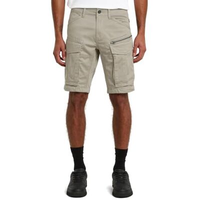 G-STAR Raw C.V. Men's Rovic Zip Regular Shorts, Beige, 34W G-STAR Raw C.V. Men's Rovic Zip Regular Shorts, Beige, 34W
