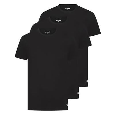 G-STAR Herren Cove Pyjamaoberteil, Schwarz, L (3er Pack) G-STAR Herren Cove Pyjamaoberteil, Schwarz, L (3er Pack)