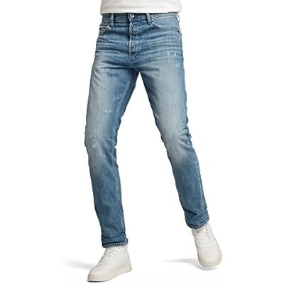 G-STAR RAW Herren Triple A Regular Straight Jeans, Blau (Sun Faded Ice Fog Destroyed D19161-B988-C275), 26W / 30L G-STAR RAW Herren Triple A Regular Straight Jeans, Blau (Sun Faded Ice Fog Destroyed D19161-B988-C275), 26W / 30L