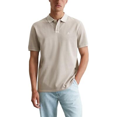 Marc O' Polo Marc OߴPolo Herren Kurzarm-Poloshirt aus Bio-Baumwolle Regular Fit, Grau (Misty Grey), XS Marc O' Polo Marc OߴPolo Herren Kurzarm-Poloshirt aus Bio-Baumwolle Regular Fit, Grau (Misty Grey), XS