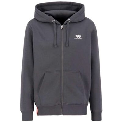 Alpha Basic Zip Hoody SL Kapuzensweat für Herren Vintage Grey Alpha Basic Zip Hoody SL Kapuzensweat für Herren Vintage Grey