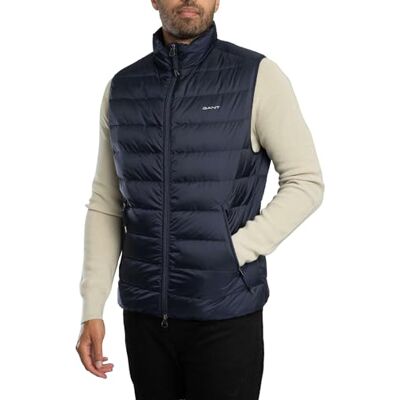 GANT Herren Light Down Vest Weste, EVENING BLUE, 3XL EU GANT Herren Light Down Vest Weste, EVENING BLUE, 3XL EU