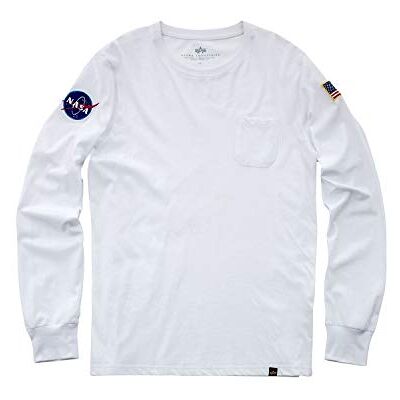 Alpha Herren NASA LS, White, 3XL Alpha Herren NASA LS, White, 3XL