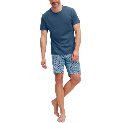CALIDA Relax Streamline Kurz-Pyjama Herren Atlantic Blue 58-60 CALIDA Relax Streamline Kurz-Pyjama Herren Atlantic Blue 58-60