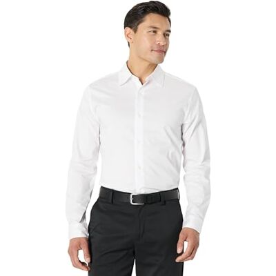 Amazon Herren Hemden, Knopfleiste, Langarm, Regular-Fit-Stretch, Weiß, XL Amazon Herren Hemden, Knopfleiste, Langarm, Regular-Fit-Stretch, Weiß, XL