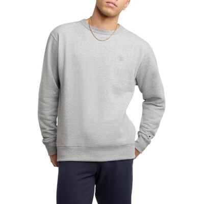 Champion Herren Fleece, Rundhalsausschnitt, Baumwoll groß Sweatshirt, Graues Oxford-C-Logo, XX-Large Champion Herren Fleece, Rundhalsausschnitt, Baumwoll groß Sweatshirt, Graues Oxford-C-Logo, XX-Large