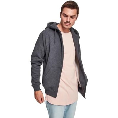 Urban Classics TB014C Herren Kapuzenpullover Zip Hoody Grau, M , Kapuzenpullover Urban Classics TB014C Herren Kapuzenpullover Zip Hoody Grau, M , Kapuzenpullover