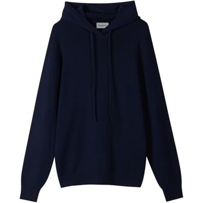 Diana Studio Herren Felpa Con Cappuccio In Misto Lana Hooded Sweatshirt, Blue Navy, L EU Diana Studio Herren Felpa Con Cappuccio In Misto Lana Hooded Sweatshirt, Blue Navy, L EU