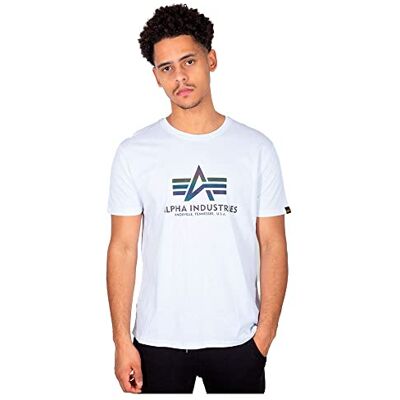 Alpha Basic T Rainbow Ref. T-Shirt für Herren White Alpha Basic T Rainbow Ref. T-Shirt für Herren White