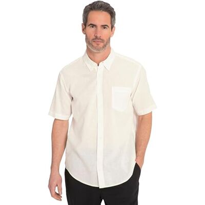 JP 1880 Herren große Größen Übergrößen Menswear L-8XL Leinenmix-Hemd, Halbarm, Buttondown-Kragen, Modern Fit schneeweiß 3XL 782692200-3XL JP 1880 Herren große Größen Übergrößen Menswear L-8XL Leinenmix-Hemd, Halbarm, Buttondown-Kragen, Modern Fit schneeweiß 3XL 782692200-3XL