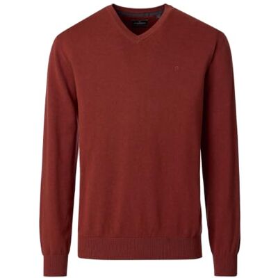 CASAMODA Herren Pullover mit V-Ausschnitt unifarben Elastischer Bund CASAMODA Herren Pullover mit V-Ausschnitt unifarben Elastischer Bund
