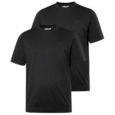 Men Plus Herren große Größen Übergrößen Menswear L-8XL T-Shirts, 2er-Pack, Bauchfit, Basic, Halbarm schwarz XL 836311100-XL Men Plus Herren große Größen Übergrößen Menswear L-8XL T-Shirts, 2er-Pack, Bauchfit, Basic, Halbarm schwarz XL 836311100-XL