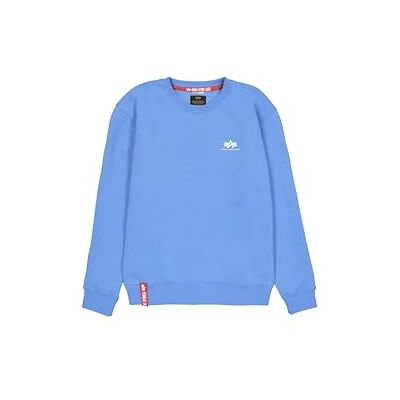 Alpha Herren Basic Sweater Small Logo, Mediteranian Blue, XXL Alpha Herren Basic Sweater Small Logo, Mediteranian Blue, XXL