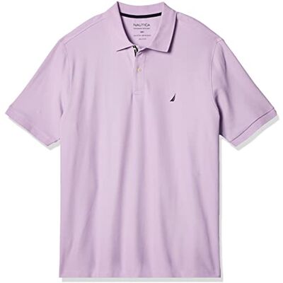 Nautica Herren Klassische Passform, Kurzärmelig, Solides Performance-Deck-Poloshirt Polohemd, Lavendel, 3X-Groß Nautica Herren Klassische Passform, Kurzärmelig, Solides Performance-Deck-Poloshirt Polohemd, Lavendel, 3X-Groß