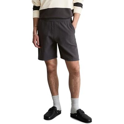 Marc O' Polo Marc OߴPolo Denim Herren Shorts aus Bio-Baumwolle mit Waffelstruktur, Grau (Broken Graphite), S Marc O' Polo Marc OߴPolo Denim Herren Shorts aus Bio-Baumwolle mit Waffelstruktur, Grau (Broken Graphite), S