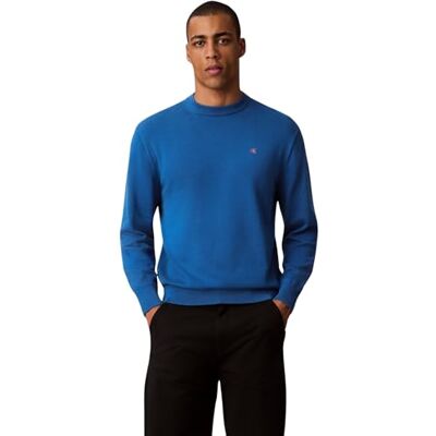 Calvin Jeans Herren LS EZ Cotton CREWNK Sweater 12GG LV04RC309G Sweaters, Blau (Royal Lagoon), XL, Blau (Royal Lagoon), XL Calvin Jeans Herren LS EZ Cotton CREWNK Sweater 12GG LV04RC309G Sweaters, Blau (Royal Lagoon), XL, Blau (Royal Lagoon), XL