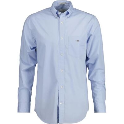 GANT Herren REG POPLIN Shirt Hemd, Light Blue,XL GANT Herren REG POPLIN Shirt Hemd, Light Blue,XL