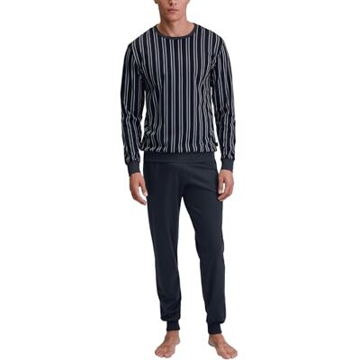 CALIDA Relax Streamline Bündchen-Pyjama Herren Dark Sapphire 46-48 CALIDA Relax Streamline Bündchen-Pyjama Herren Dark Sapphire 46-48