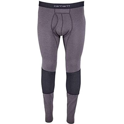 Carhartt Herren Force Midweight Gepolsterten Knien Baselayer-Hose, Dunkelgrau meliert, Groß Carhartt Herren Force Midweight Gepolsterten Knien Baselayer-Hose, Dunkelgrau meliert, Groß