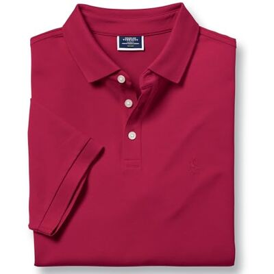 Charles Tyrwhitt Red solid short sleeve cotton Pique Polo Charles Tyrwhitt Red solid short sleeve cotton Pique Polo