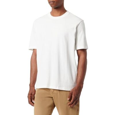Armani Exchange Emporio Armani Herren Ax Logo with Square Outline Regular Fit Tee T-Shirt, Off White, L EU Armani Exchange Emporio Armani Herren Ax Logo with Square Outline Regular Fit Tee T-Shirt, Off White, L EU