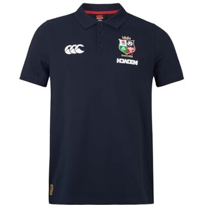 Canterbury Herren British and Irish Lions Pique Hemd, Dunkler Saphir, S Canterbury Herren British and Irish Lions Pique Hemd, Dunkler Saphir, S
