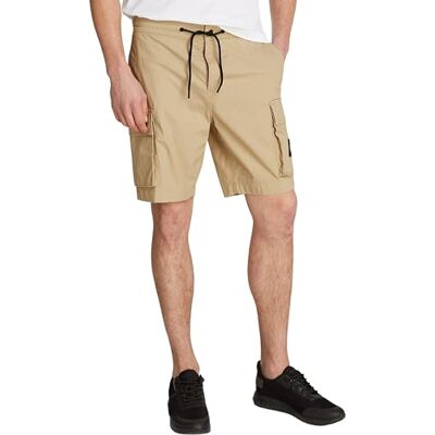 Calvin Herren Cargo Shorts Cargo Short Regular Fit, Beige (Travertine), 28W Calvin Herren Cargo Shorts Cargo Short Regular Fit, Beige (Travertine), 28W