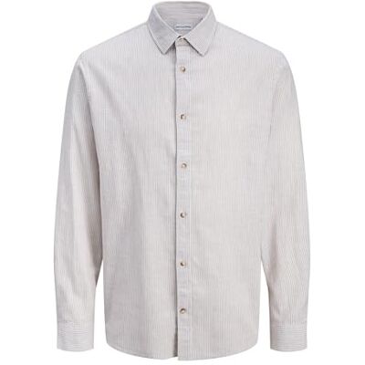 JACK & JONES Jjesummer Linen Blend Shirt L/S Sn JACK & JONES Jjesummer Linen Blend Shirt L/S Sn