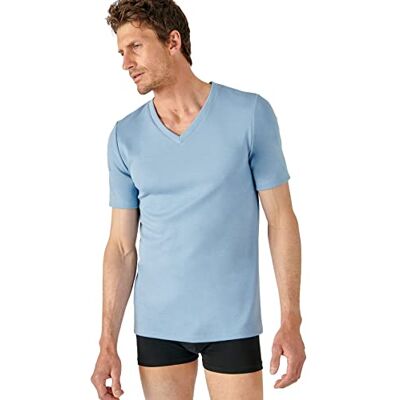 Damart Herren Doppelseitiges T-Shirt mit V-Ausschnitt Thermolactyl BLAUGRAU L Damart Herren Doppelseitiges T-Shirt mit V-Ausschnitt Thermolactyl BLAUGRAU L
