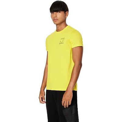 Armani Exchange A X Herren Slim Fit Ax Logo Tee, Gelb Cyber Yellow, Mittel Armani Exchange A X Herren Slim Fit Ax Logo Tee, Gelb Cyber Yellow, Mittel