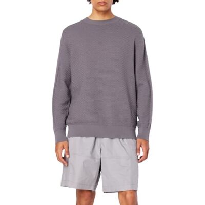 Armani Exchange Men's Round Neck, Cuffed Sleeves,Pullover Sweater,Grey,XS Armani Exchange Men's Round Neck, Cuffed Sleeves,Pullover Sweater,Grey,XS