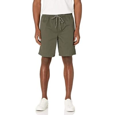 Amazon Herren Shorts mit Kordelzug und 20,3 cm Beininnenlänge (in Übergröße erhältlich), Olivgrün, S Amazon Herren Shorts mit Kordelzug und 20,3 cm Beininnenlänge (in Übergröße erhältlich), Olivgrün, S