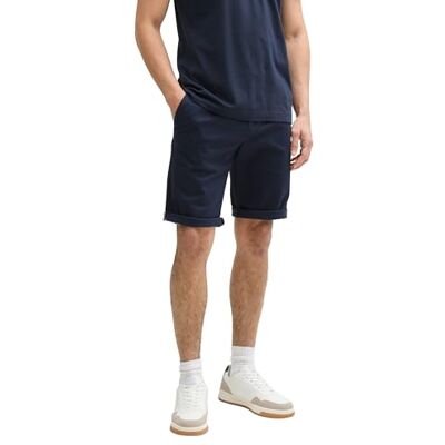 TOM TAILOR Cargo Shorts mit Taschen, Anthra Triangle Print, 36 TOM TAILOR Cargo Shorts mit Taschen, Anthra Triangle Print, 36