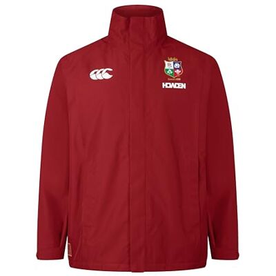 Canterbury Herren British and Irish Lions Waterproof Jacke, Red Dahlia, L Canterbury Herren British and Irish Lions Waterproof Jacke, Red Dahlia, L
