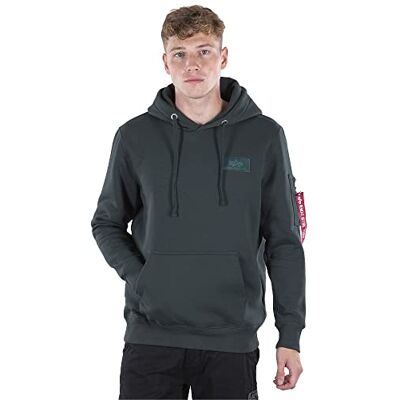 Alpha Back Print Hoody Kapuzensweat für Herren Dark Petrol Alpha Back Print Hoody Kapuzensweat für Herren Dark Petrol