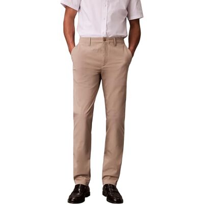 Calvin Herren Chino Hose Comfort Cotton Slim Fit, Beige (Vintage Khaki), 32W/32L Calvin Herren Chino Hose Comfort Cotton Slim Fit, Beige (Vintage Khaki), 32W/32L
