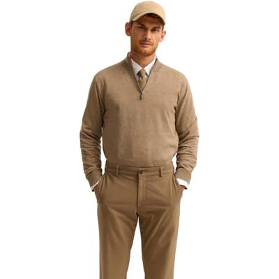 Bugatti Herren Troyer 7500-85510D Regular Fit Basic Essentials Pullover kurzer Reißverschluss Bugatti Herren Troyer 7500-85510D Regular Fit Basic Essentials Pullover kurzer Reißverschluss