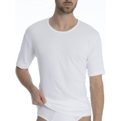 CALIDA Cotton 1:1 T-Shirt Herren Weiss 56 CALIDA Cotton 1:1 T-Shirt Herren Weiss 56