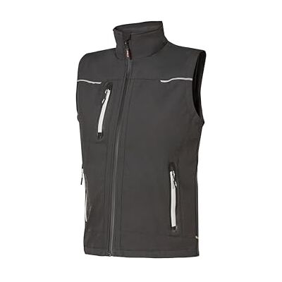 U Power U-Power UNIVERSE, ärmellose Jacke, Softshell-Weste, mit Microfleece-Futter, wasserabweisendes, winddichtes, atmungsaktives Material, durchgehender Reißverschluss, mehrere Taschen Asphalt Grey M U Power U-Power UNIVERSE, ärmellose Jacke, Softshell-Weste, mit Microfleece-Futter, wasserabweisendes, winddichtes, atmungsaktives Material, durchgehender Reißverschluss, mehrere Taschen Asphalt Grey M