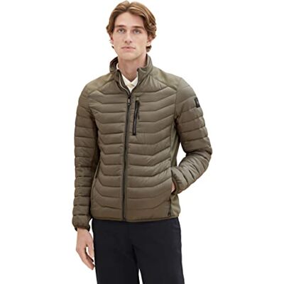 TOM TAILOR Herren Hybrid Steppjacke mit Stehkragen TOM TAILOR Herren Hybrid Steppjacke mit Stehkragen