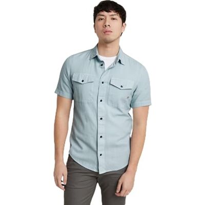 G-STAR RAW Herren Marine Slim Hemd, Blau (Faze Blue gd D19751-D454-C589), XS G-STAR RAW Herren Marine Slim Hemd, Blau (Faze Blue gd D19751-D454-C589), XS