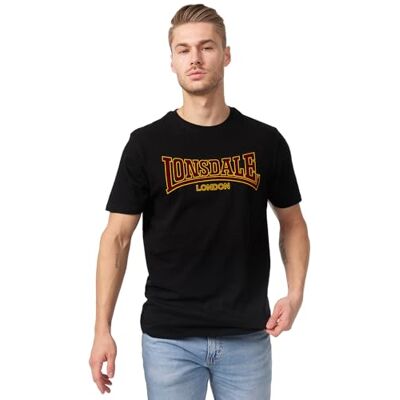Lonsdale Herren-T-Shirt, 100% Baumwolle, Slim Fit, lässige Alltagskleidung Atmungsaktives Material, leichter Komfort, Kurzarm-T-Shirt, Shirt mit Rundhalsausschnitt für Fitness, Reisen, Büro & Freizeit Lonsdale Herren-T-Shirt, 100% Baumwolle, Slim Fit, lässige Alltagskleidung Atmungsaktives Material, leichter Komfort, Kurzarm-T-Shirt, Shirt mit Rundhalsausschnitt für Fitness, Reisen, Büro & Freizeit