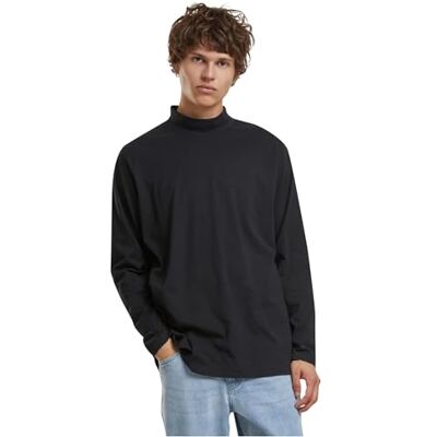 Urban Classics Mock Neck Longsleeve Black, M Urban Classics Mock Neck Longsleeve Black, M
