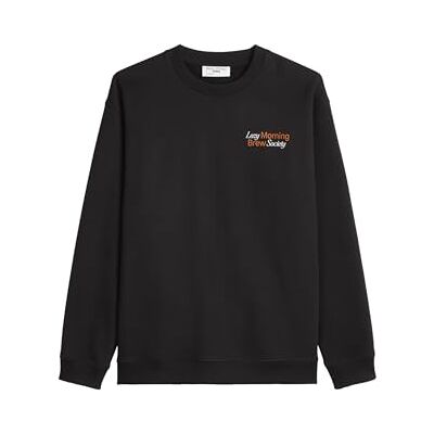 Marc O' Polo Marc OߴPolo Denim Herren Sweatshirt mit Rundhalsausschnitt Relaxed Fit, Schwarz (Black), L Marc O' Polo Marc OߴPolo Denim Herren Sweatshirt mit Rundhalsausschnitt Relaxed Fit, Schwarz (Black), L