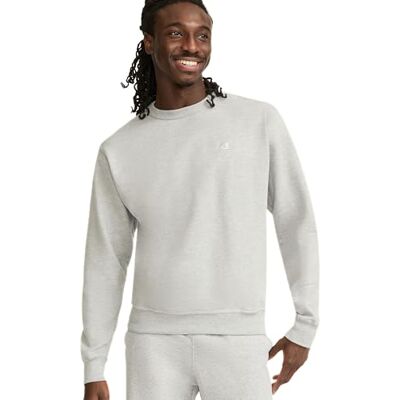 Champion Herren Powerblend Pullover Sweatshirt, Oxford Grey, S EU Champion Herren Powerblend Pullover Sweatshirt, Oxford Grey, S EU