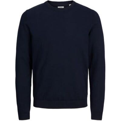 JJ REBEL Herren Jrebcallum Knit Crew Neck Noos Strickpullover, Navy Blazer, M EU JJ REBEL Herren Jrebcallum Knit Crew Neck Noos Strickpullover, Navy Blazer, M EU