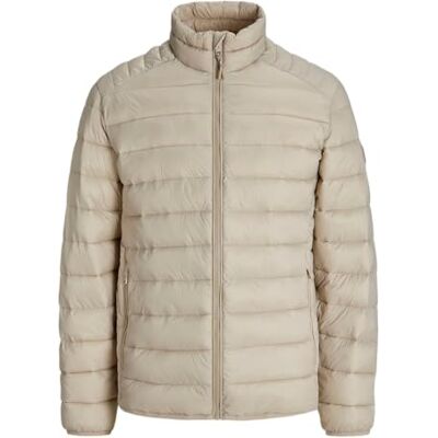 JACK & JONES Herren Jjebradley Light Puffer Collar Noos, Crockery, xx_l JACK & JONES Herren Jjebradley Light Puffer Collar Noos, Crockery, xx_l
